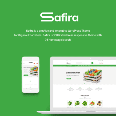Safira &#8211; Food &#038; Organic WooCommerce WordPress Theme