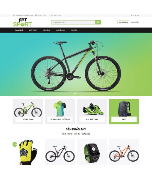 Theme wordpress bán đồ thể thao