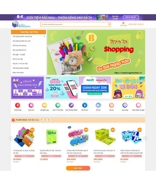 Theme wordpress bán sách 01