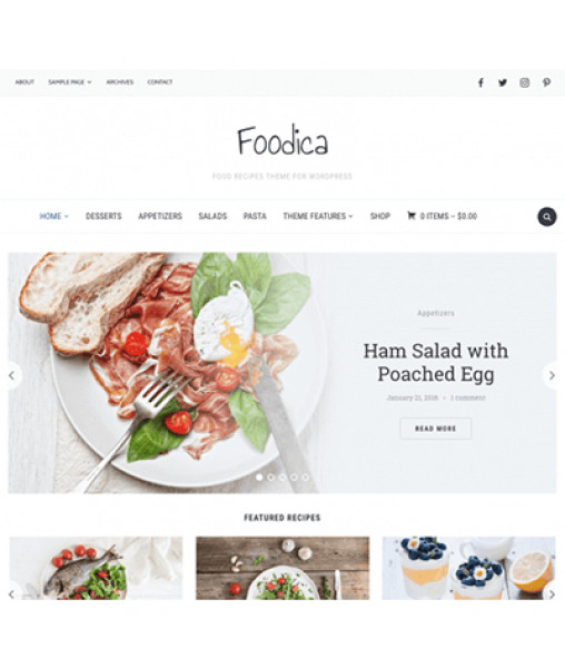 WPZoom Foodica WordPress Theme