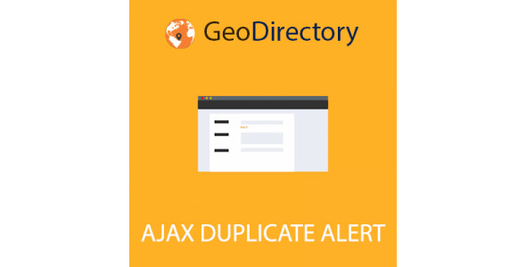 GeoDirectory Ajax Duplicate Alert