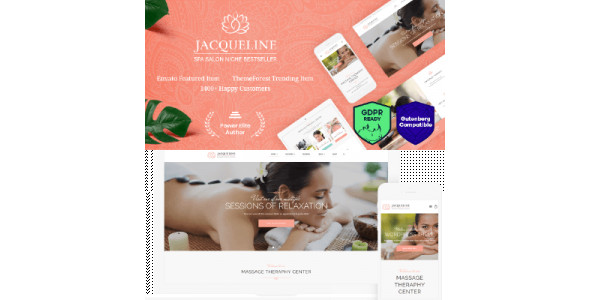 Jacqueline | Spa &#038; Massage Salon Beauty WordPress Theme + Elementor