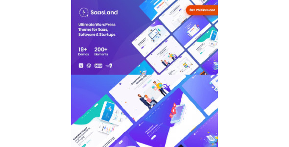 SaasLand &#8211; MultiPurpose WordPress Theme for Saas Startup Software Business