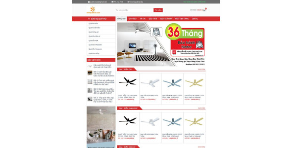 Theme wordpress Flatsome bán quạt trần