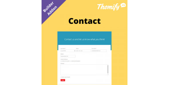 Themify Builder Contact Addon