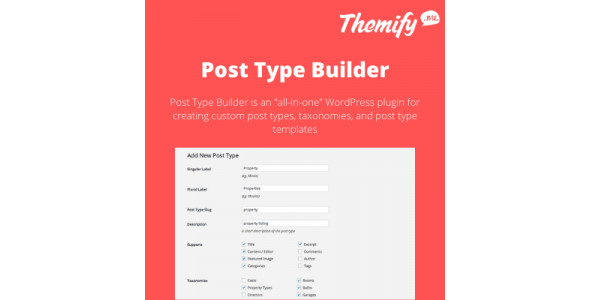 Themify Post Type Builder WordPress Plugin