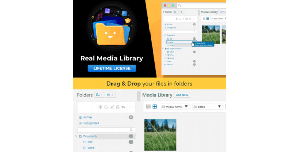 WordPress Real Media Library – Media Categories / Folders File Manager