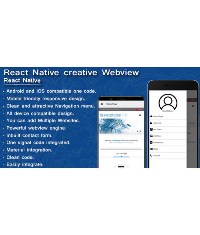Creative webview | Web2app converter | React Native