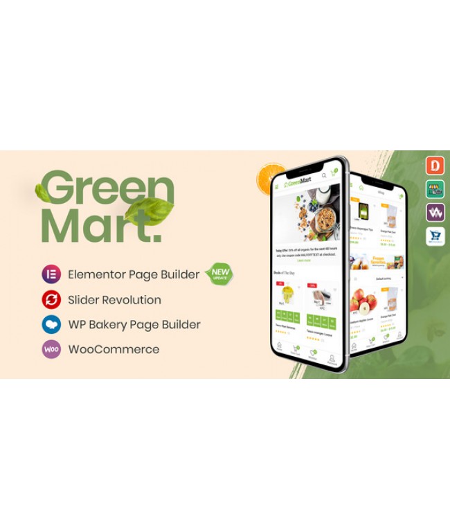 GreenMart – Organic & Food WooCommerce WordPress Theme