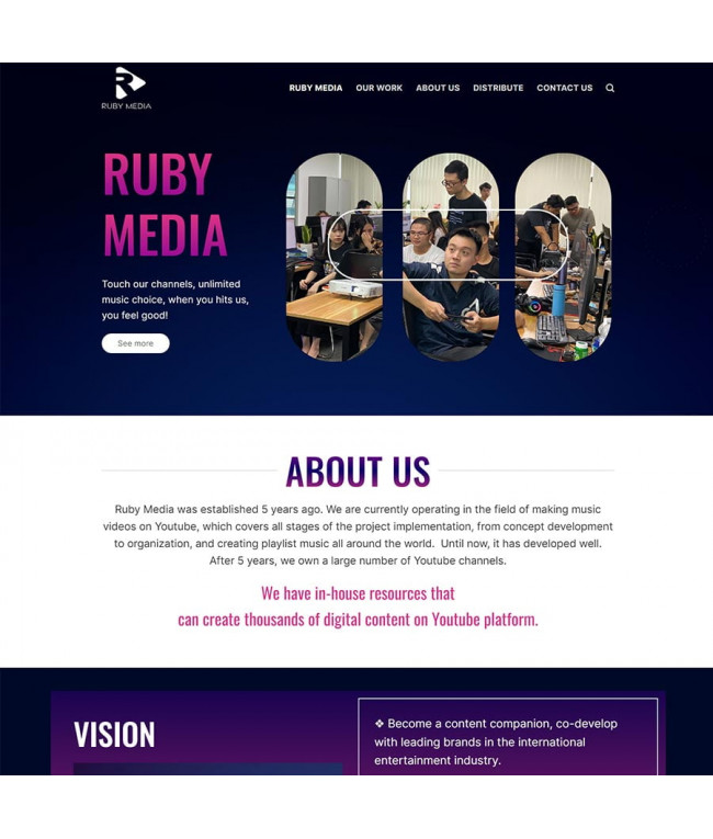 Theme WordPress công ty media network