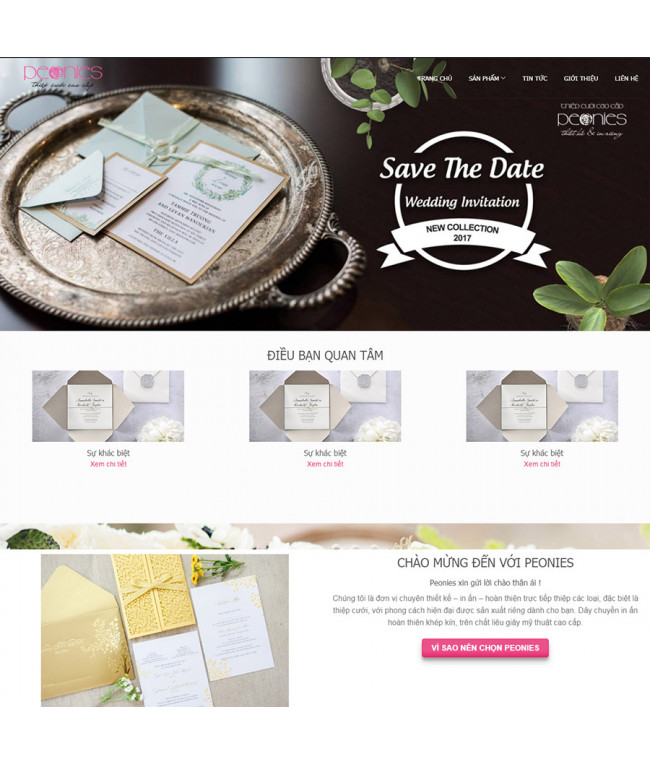 Theme wordpress bán thiệp cưới