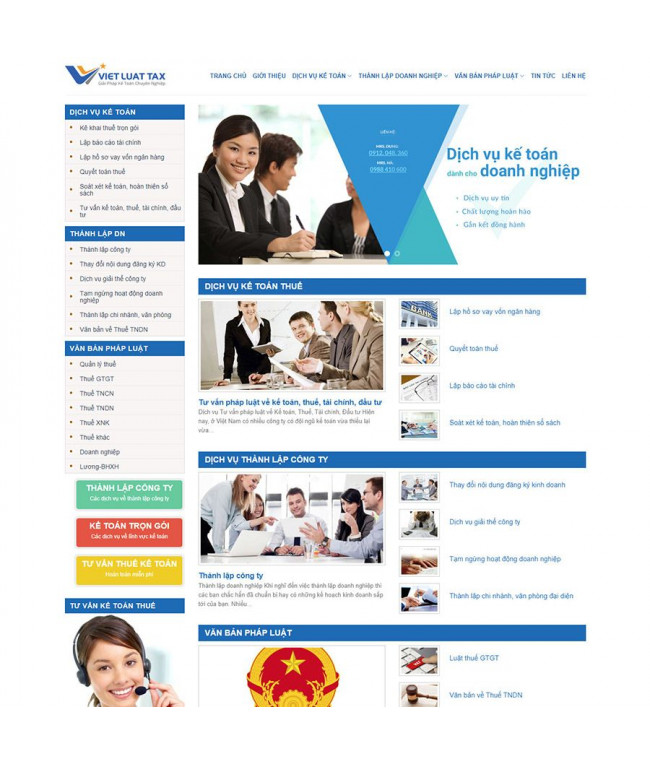 Theme wordpress Flatsome công ty kế toán