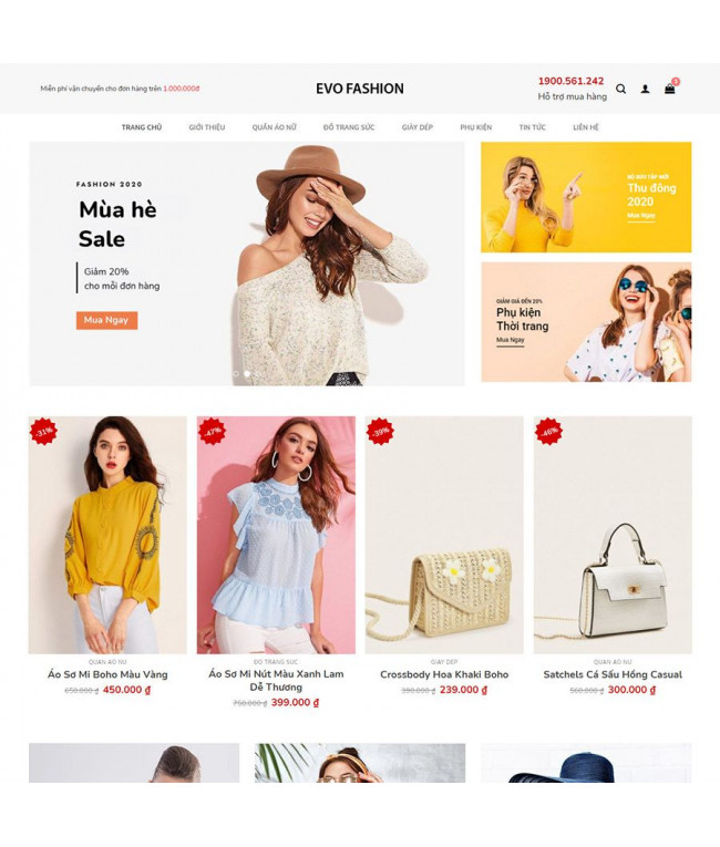 Theme wordpress thời trang 08