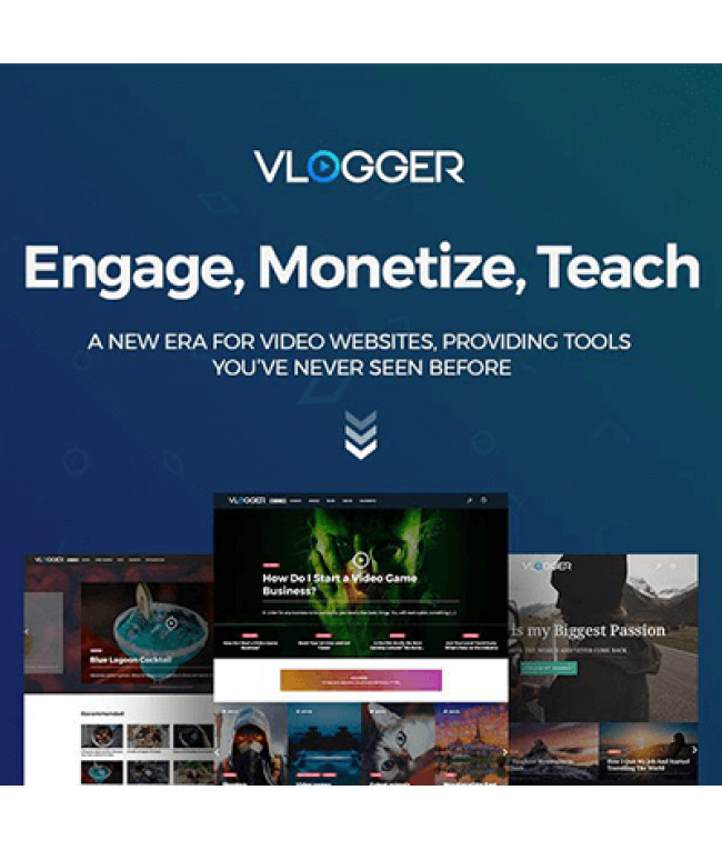 Vlogger Professional Video & Tutorials WordPress Theme
